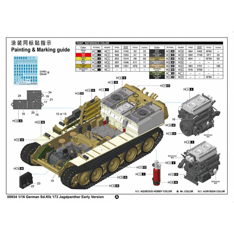 German Sd Kfz Jagdpanther Early Version Trumpeter