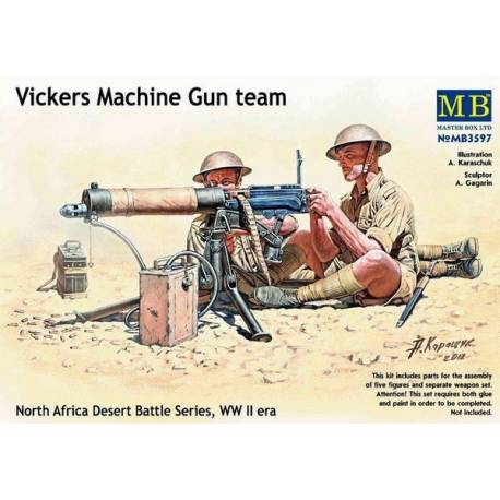 Vickers Machine Gun Team, North Africa Desert Battle Series, WWII 