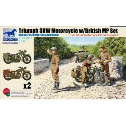 Triumph 3HW Motorcycle w/British MP Set 
