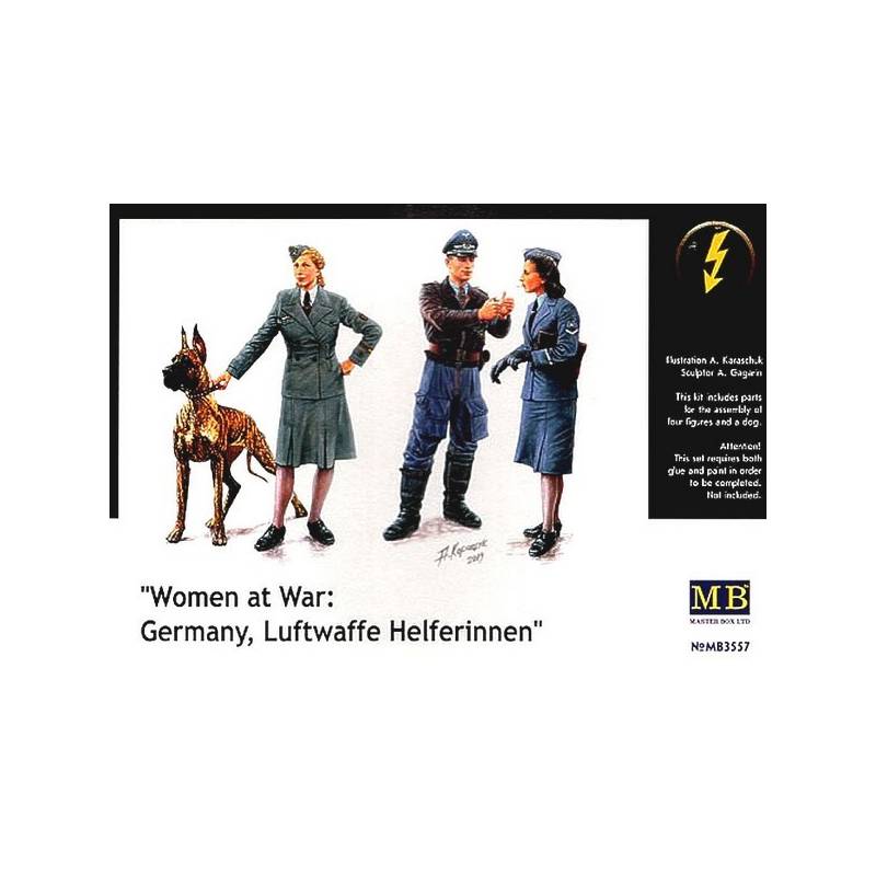 Luftwaffe Helferinnenmaquette Figurine Luftwaffe Helferinnen Master Box ...