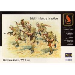 British Infantry in action, Northern Africa, WW II era 