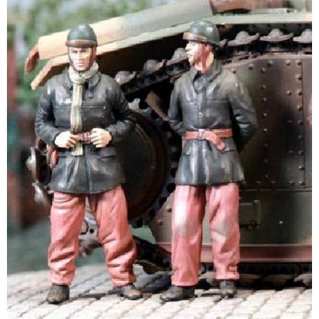 CONDUCTEUR ET TIREUR FRANCAIS - CHAR B1 bis MAI 1940 