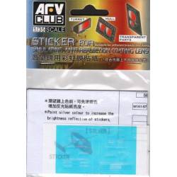 STICKER FOR SIMULATING ANTI REFLECTION COATING LENS, SUITABLE FOR M1A1 AIM/M1A2 SEP 