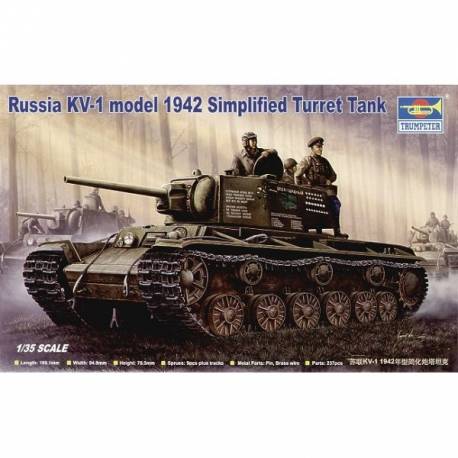 Russian KV-1 model 1942 Simplified Turret Tank 
