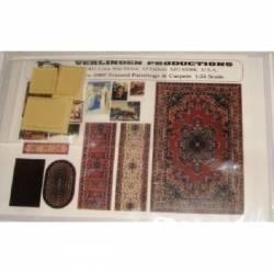 FRAMED PAINTINGS AND CARPETS 