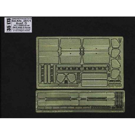 Armoured personnel carrier Sd.Kfz. 251/1 Ausf. D - vol. 7 - additional set sieges arriere et boxs