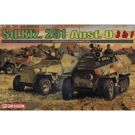 SdKfz 251 Ausf D Halftrack '3 in 1 Kit' 