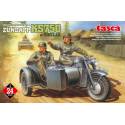 GERMAN MOTORCYCLE ZUNDAPP KS750 w/SIDECAR 