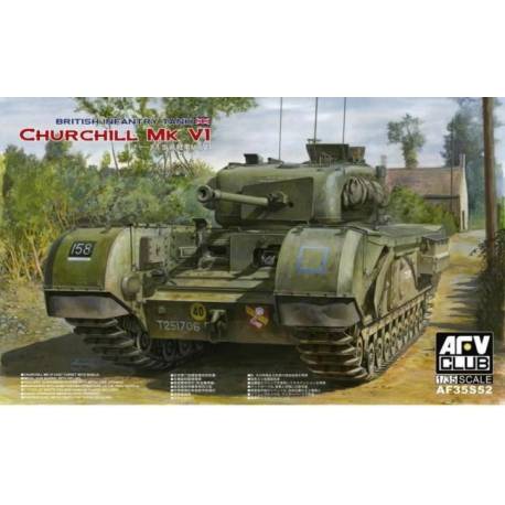 Maquette char British Infantry Tank Churchill Mk VI|AFV CLUB|35S52|1:35 