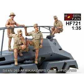 Sd.Kfz.263 Afrikakorps Crew - 4 figs  