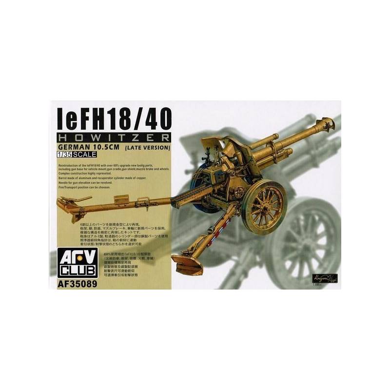 LeFH18/10 German 10.5cm Howitzer (late Version) AFV CLUB 35089 1/35ème ...