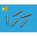 Set of 5 pcs. German Tank MG 34 machine guns tips barrels for turret mount