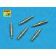 Set of 5 pcs. German Tank MG 34 machine guns tips barrels for turret mount