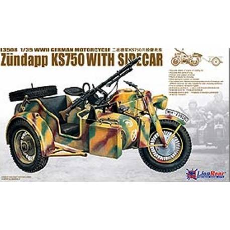 WWII German Zündapp KS 750 with Sidecar /w trailers 