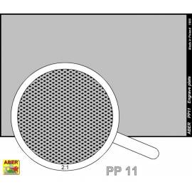 plaque gravée (140 x 39mm) motif 11