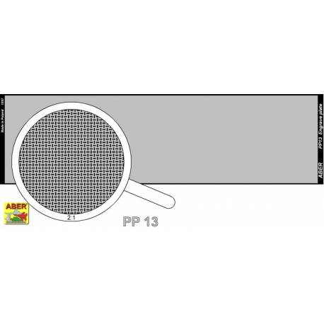 plaque gravée (140 x 39mm) motif 13