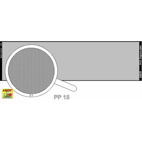 plaque gravée (140 x 39mm) - pattern 15