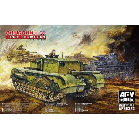 Maquette char Churchill 3 inch 20cwt Gun|AFV CLUB|35253|1:35