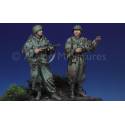 WW2 RUSSIAN SCOUT SET 2 FIGURINES