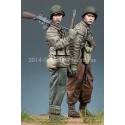 WW2 US Infantry set 2 figurines