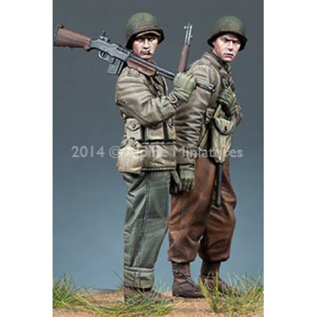 WW2 US Infantry set 2 figurines