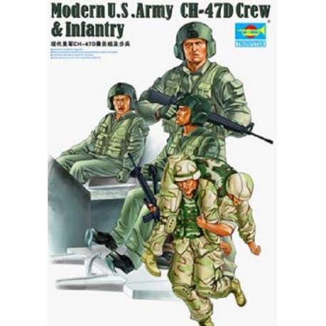 Modern U.S .Army CH-47D Crew & Infantry 