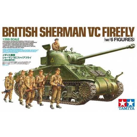 British Sherman Vc Firefly (w/6 Figures) 