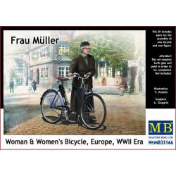 Frau Muller - Woman & Womens Bicycle Europe WWII Era 