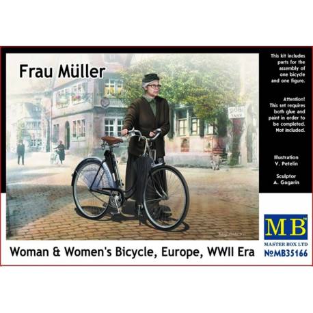 Frau Muller - Woman & Womens Bicycle Europe WWII Era 