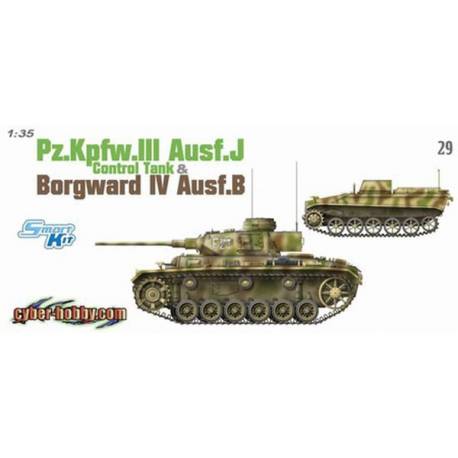 Pz.Kpfw III Ausf J Control Tank w Borgward IV Ausf B