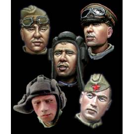 WW2 Russian Heads Set 1 