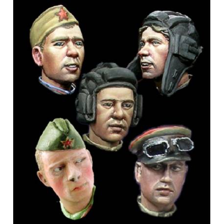 WW2 Russian Heads Set 2 