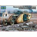 MK I "Female" British Tank Somme Battle period 1916 