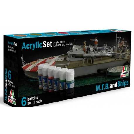 Set Peintures Bateaux de Combat 