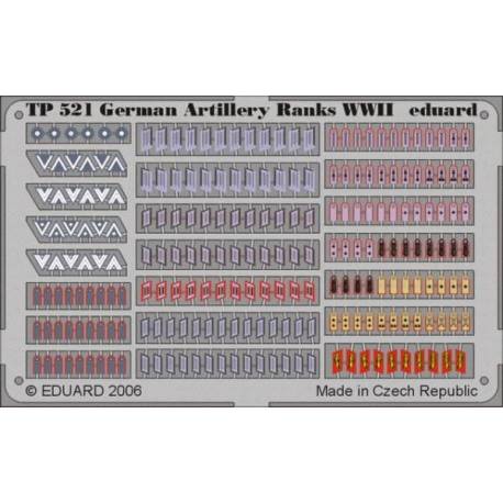 German Artillery Ranks WWII 