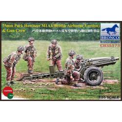 75mm Pack Howitzer M1A1(British Airborne Version) & Gun Crew