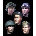 WW2 British Heads Set 2