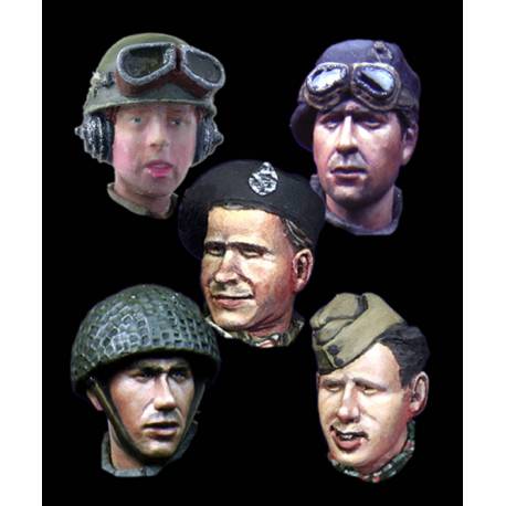 WW2 British Heads Set 2