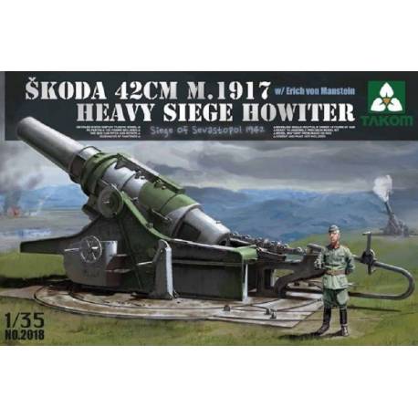 SKODA 42CM M.1917 HEAVY SIEGE HOWITZER w/ Erich von Manstein Siege Of Sevastopol 1942