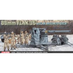 German 88mm Flak 36 with Flak Artillery Crew 