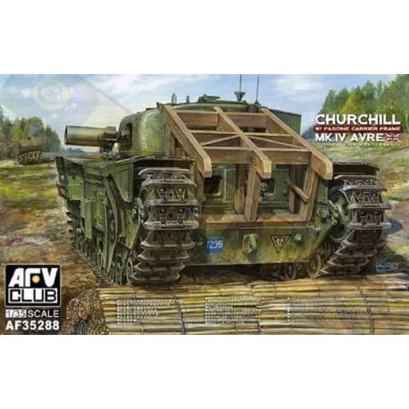 Maquette char Churchill Mk.IV AVRE w/Fascine Carrier Frame|AFV CLUB|35288|1:35