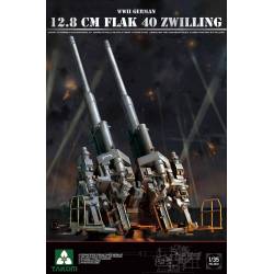 Flak 40 Zwilling allemand de la Seconde Guerre mondiale 12,8 cm