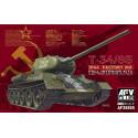 T34/ 85 MODEL 1944,FACTORY No.183 (CLEAR TURRET AND UPPER HULL,FULL INTERIOR KIT)