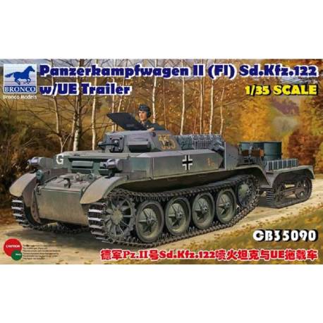 Panzerkampfwagen II (Fl) Sd.Kfz. 122 w/UE Trailer