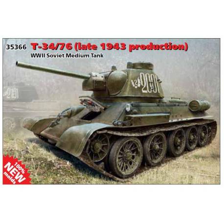 Russian T-34/76 (late 1943 production) WWII Soviet Medium Tank