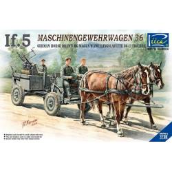 German If.5 Horse Drawn MG Wagon with Zwillingslafette 36