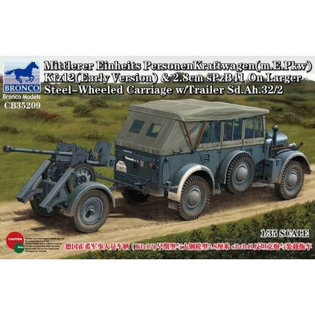 Kfz12(Early Version) & 2.8cm sPzB41 w/Trailer Sd.Ah.32/2