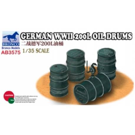 German WWII 200L Oil Drums