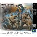 BRITISH & GERMAN INFANTRYMEN HAND TO HAND FIGHT WWI ERA