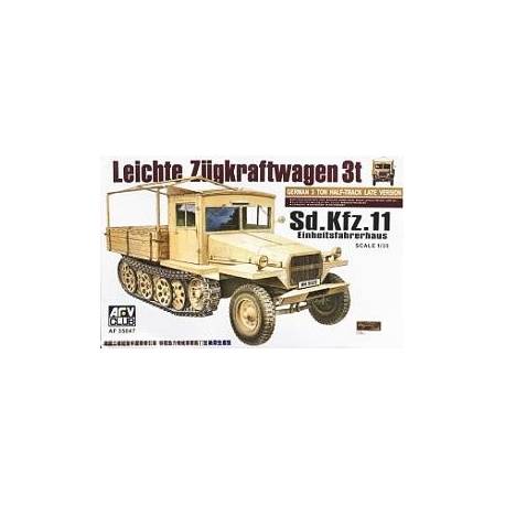 Leichte Zügkraftwagen 3t Sd.Kfz. 11 Einheitsfahrerhaus|AFV Club|35047|1:35